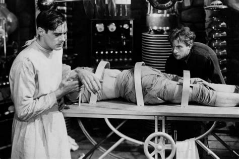 Take a look at the curse of frankenstein
